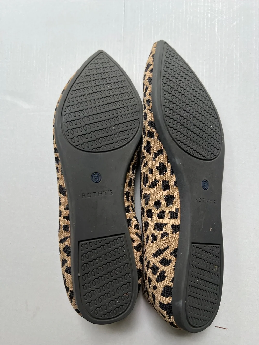 Rothy’s Animal Print Pointed Flats Sz 10.5